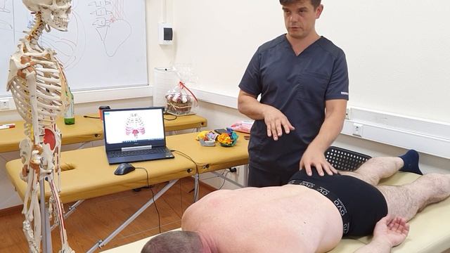 Включаем большую ягодичную мышцу по средствам работы с подвздошно-рёберной мышцей
