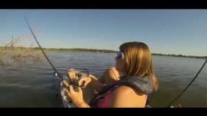 6 pound bass caught while Kayak fishing with KastKing Baitcaster