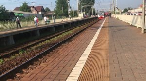 Белорусское направление РЖД. Платформа Перхушково. ЭД4М 0480 сообщением Москва-Белорусск - Голицыно.