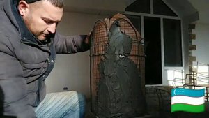 Как сделать мусорку виде пенька из арт бетона своими руками.