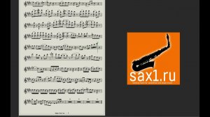 Белая Ночь - Ноты для саксофона альт (Syntheticsax Cover)