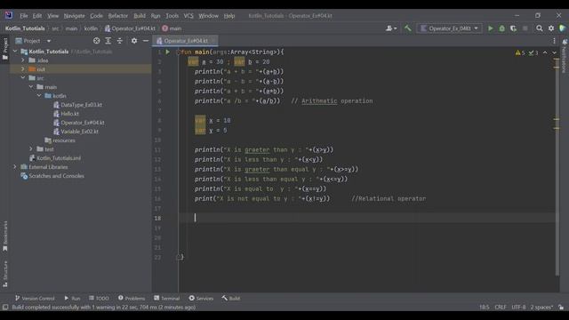 Kotlin Tutorial 05 || Operators in Kotlin || part 2 || Operator in programming