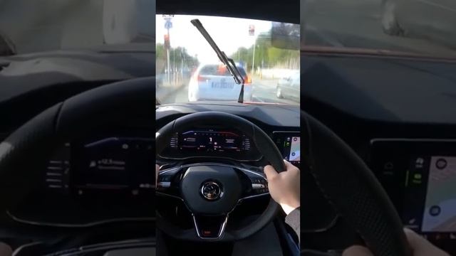 Skoda Octavia RS Acceleration [2.0 TSI 245 HP] | POV Test Drive #148 | POV Driver. TV | ASMR смотреть онлайн