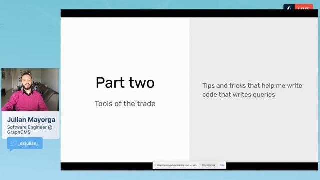 GraphQL Nairobi Meetup #1 - Julian Mayorga - Generating GraphQL Queries смотреть онлайн