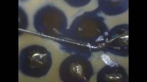 Восстановление BGA пятака в середине чипа. Видео из архива.