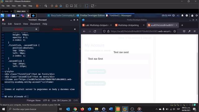 Lab Multistep clickjacking смотреть онлайн
