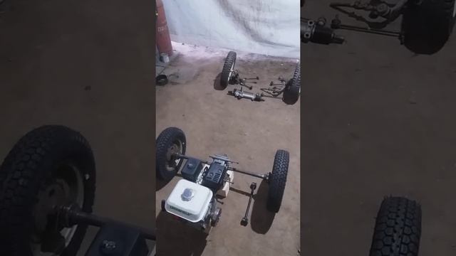 Самодельный детский автомобиль с бензиновым мотором . 1-я серия. смотреть онлайн