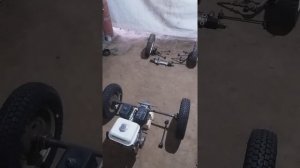 Самодельный детский автомобиль с бензиновым мотором . 1-я серия.