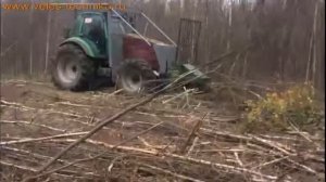 Лесной кусторез на импортном тракторе с передним вом