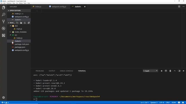 React com Webpack