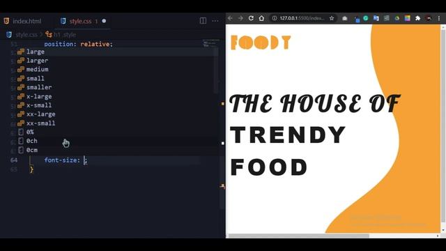 Food Website Landing Page Design Using Only HTML & CSS3