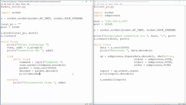 Remote Administration Tool - Python - Subprocess Module - [ Part 2 ]