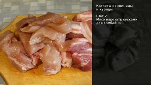 Котлеты из свинины и курицы . Рецепт от шеф повара Максима Григорьева
