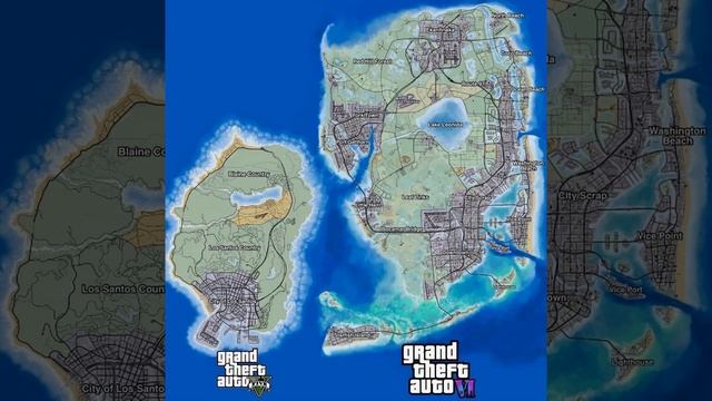 GTA 6 Map #Shorts #GTA #GTAShorts #GTAVI #GTA6 #GTA6Online #GTA5 #GTAV #GTAOnlin