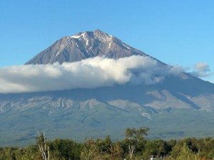 Камчатка. Авачинский залив, вулканы, медведи.