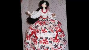 Симпатичная кукла грелка на чайник ручной работы