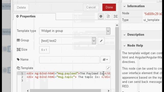 Using The Node-Red Template UI Node or Widget смотреть онлайн
