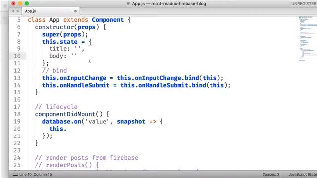 react redux firebase blog app with authentication part 7 смотреть онлайн