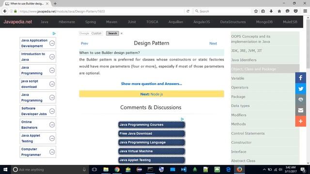 When to use Builder design pattern?
| javapedia.net смотреть онлайн