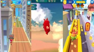 Oddbods Turbo Run Fuse vs Tom Hero Dash vs Om Nom Run | Nubi Gameplay