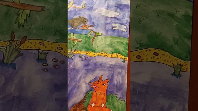 Рисунок к басне ворона и лисица? Как вам? смотреть онлайн