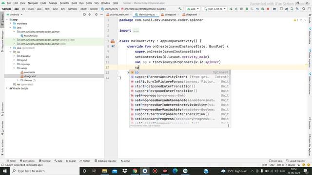Spinner in Android Kotlin with simple Example| Part #9