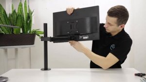 ONKRON кронштейн (крепление) для монитора 13"-34" настольный, чёрный D121E