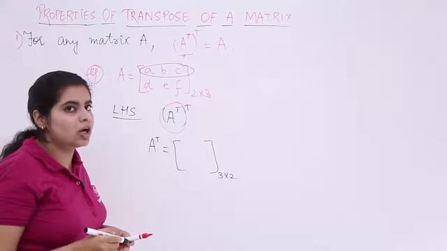 Class 12th – Transpose Property-1 | Matrices | Matrices | Tutorials Point