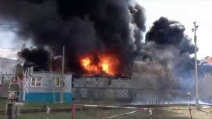 Тушение пожара в промзоне г.Дзержинск