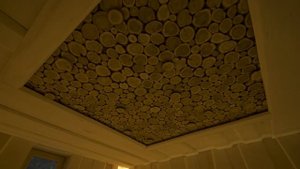 Просторная и светлая парная! Печь Атмосфера и ароматное панно из можжевельника