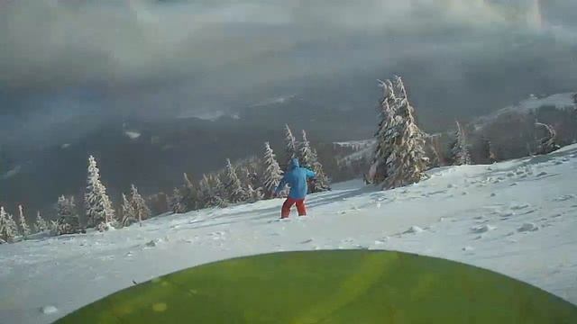 Драгобрат 2018. Экшн камера на сноуборде. Snowboard смотреть онлайн