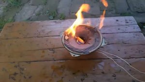Эксперимент. Динамик Горит