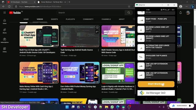 Develop Full Body Workout App in Android Studio With Source Code