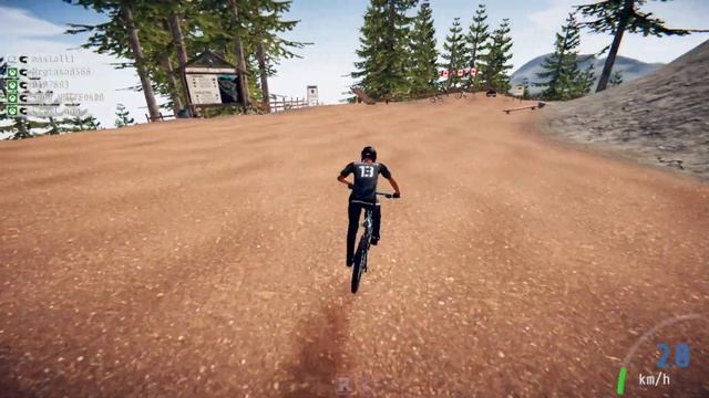 Climbing the big mountain at the Stoker Bike park in Descenders смотреть онлайн
