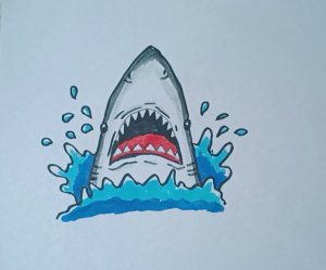 Рисование акулы для детей