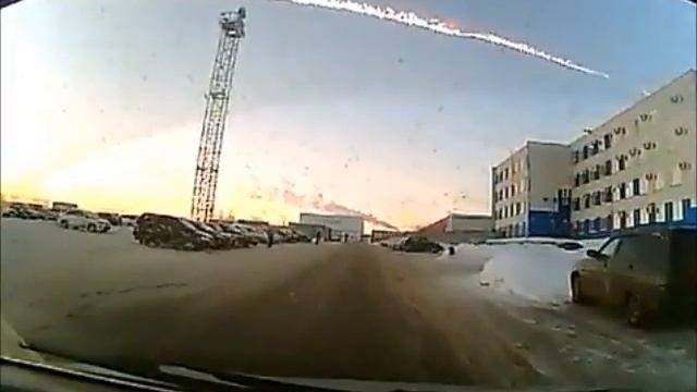 Падение и взрыв метеорита Челябинск (meteorite Fall Chelyabinsk)