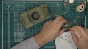 Покраска модели танка Stuart в 1/35. Ч.III Осветления кистью. Painting WW2 US Stuart tank model P.3