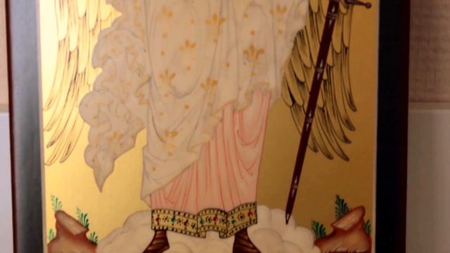 Рукописная икона Ангел Хранитель смотреть онлайн