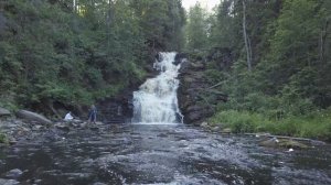 Водопад Белые Мосты с высоты птичьего полета