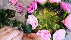Составляем букет из мыльных пионов. Мыловарение.