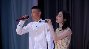 Отчётный концерт студии "Вдохновение" Дарья Савкина и Амур Исякаев