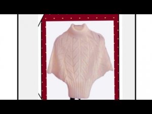 Вяжем пуловер спицами. Рукав летучая мышь.