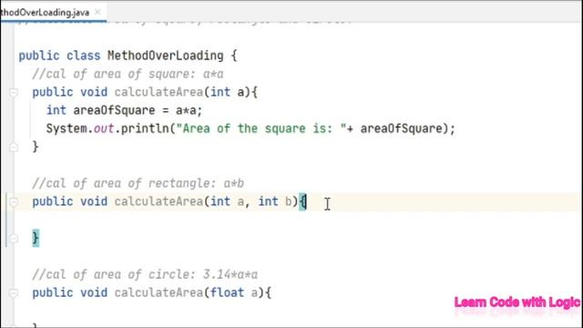 Method overloading in JAVA ||Static Polymorphism - Compile Time Polymorphism JAVA #MethodOverloadin