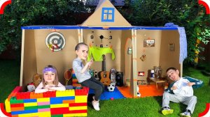 ПРОБРАЛИСЬ В КАРТОННЫЙ ДОМ ЛУНОМОСИКА