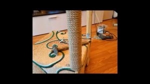 ИГРОВОЙ КОМПЛЕКС ДЛЯ КОШКИ СВОИМИ РУКАМИ. КОГТЕТОЧКА. Как построить кошкин дом