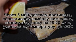 КАК ПРИГОТОВИТЬ ЗАПЕЧЕННУЮ КАМБАЛУ? Вкусная и ароматная запеченная рыба камбала в духовке с зеленью