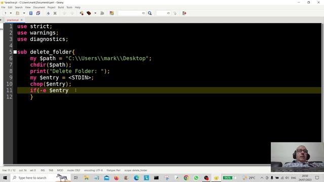 Perl Windows Programming - RMDIR Remove Directory 2023 смотреть онлайн