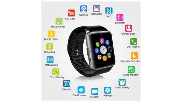 Fam-health Sweatproof Smart Watch Phone for iPhone 5s/6/6s/7/7s and 4.2 Android or Abov... смотреть онлайн