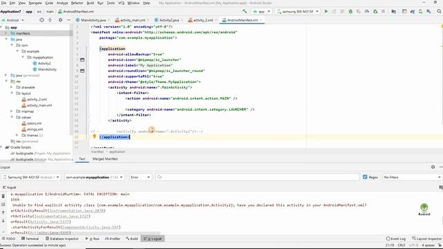 Intent in android Studio | What is put extra in android #18