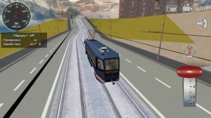 Еду на новом трамвае по городу, как я управлял новым трамваем